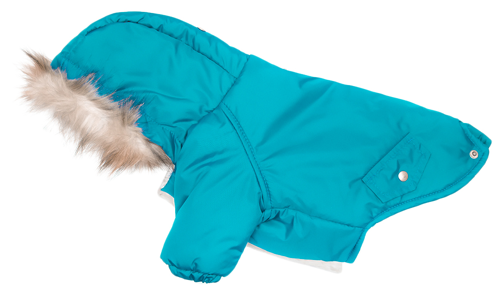 фото Куртка для собак yami-yami одежда, унисекс, голубой, xl, длина спины 40 см