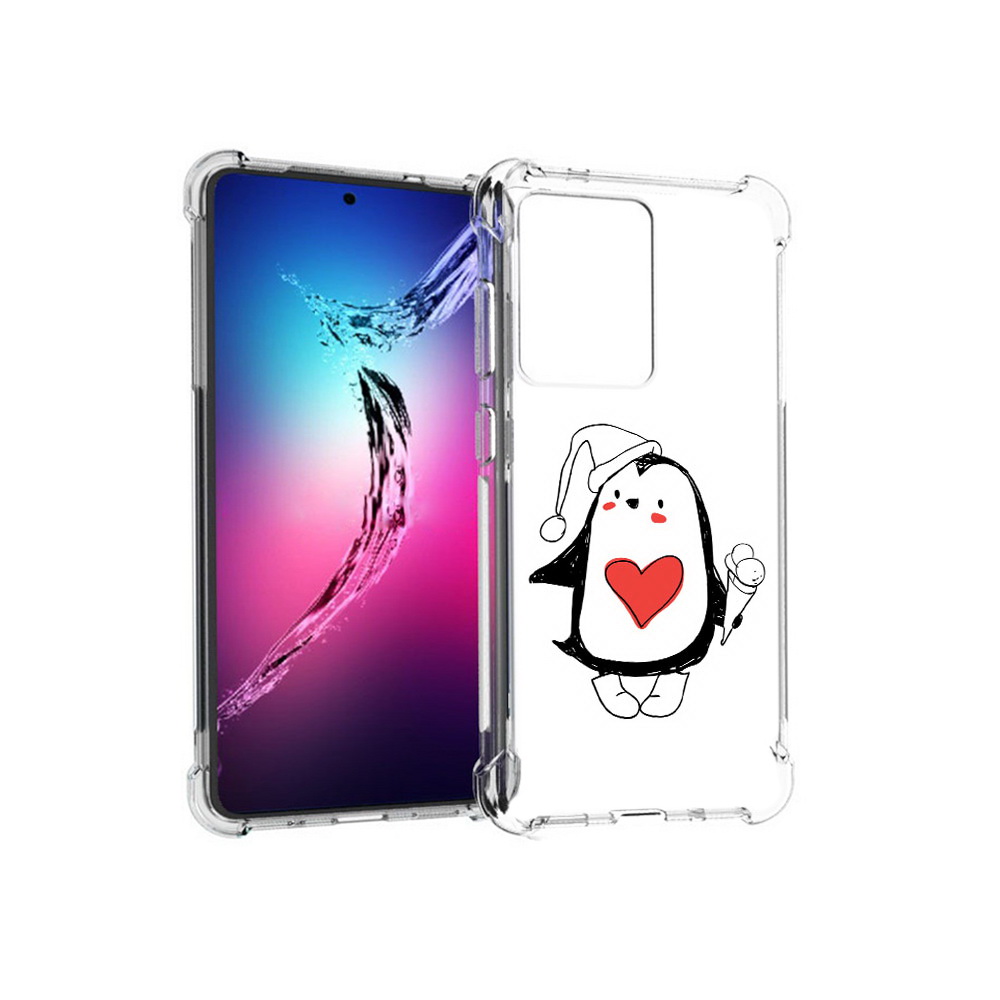 

Чехол MyPads Tocco для Samsung Galaxy S20+ Пингвин с мороженым (PT141343.495.135), Прозрачный, Tocco