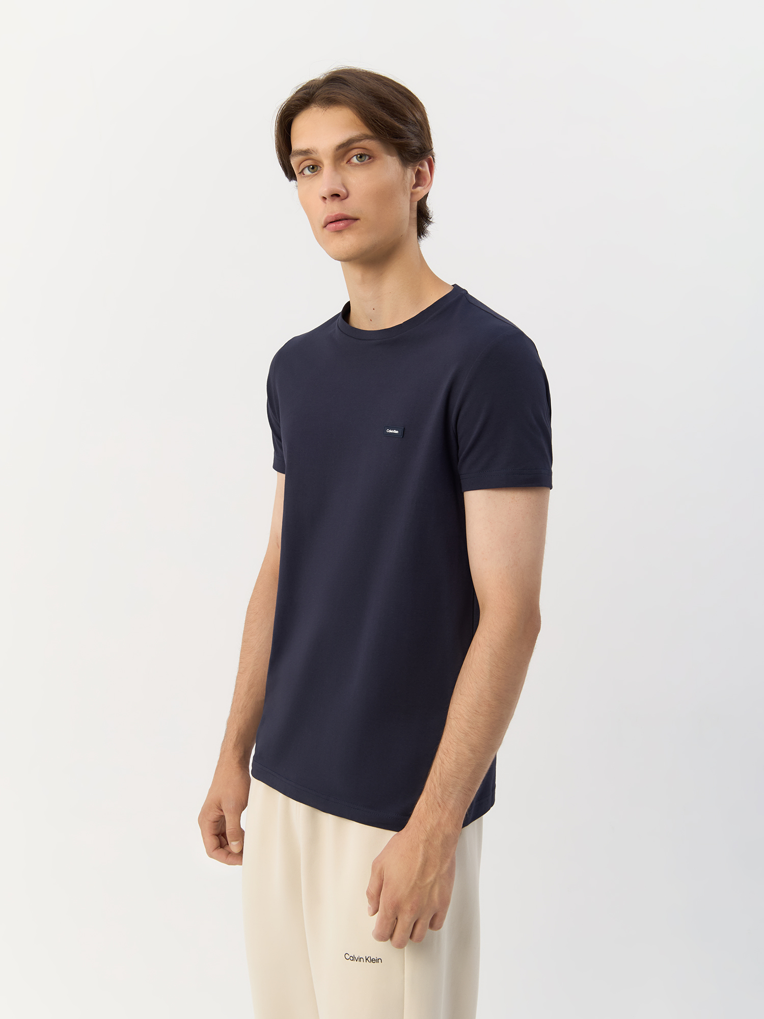 

Футболка мужская Calvin Klein K10K112724 синяя M, Синий, K10K112724