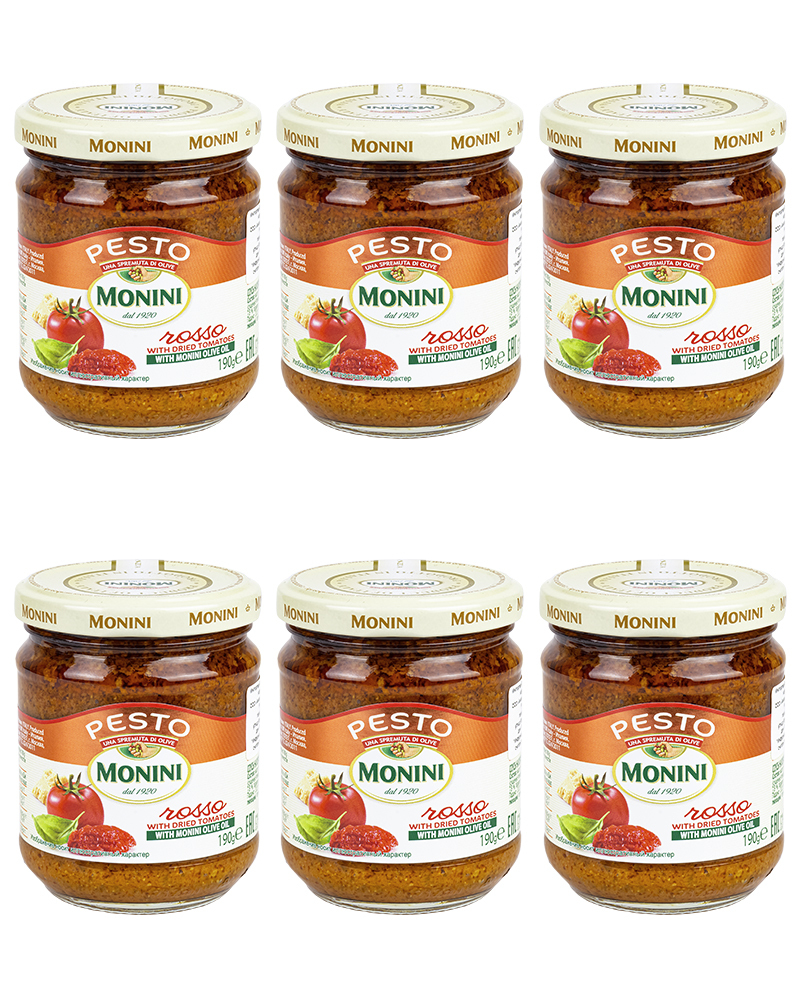 Соус песто Monini Pesto Rosso томатный, 190 гр. - 6 шт.