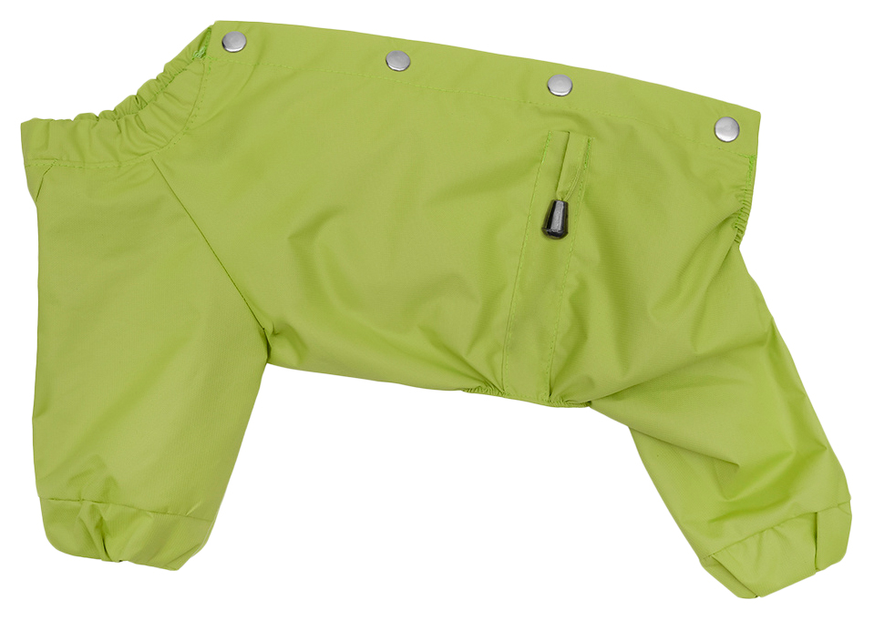 Дождевик для собак Yami-Yami одежда, унисекс, зеленый, S, длина спины 26.5 см