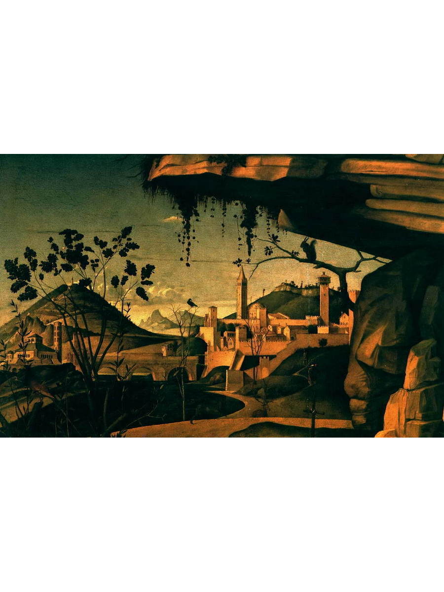 

Постер DRABS A3 Джованни Беллини Читающий Св. Иероним в пейзаже.