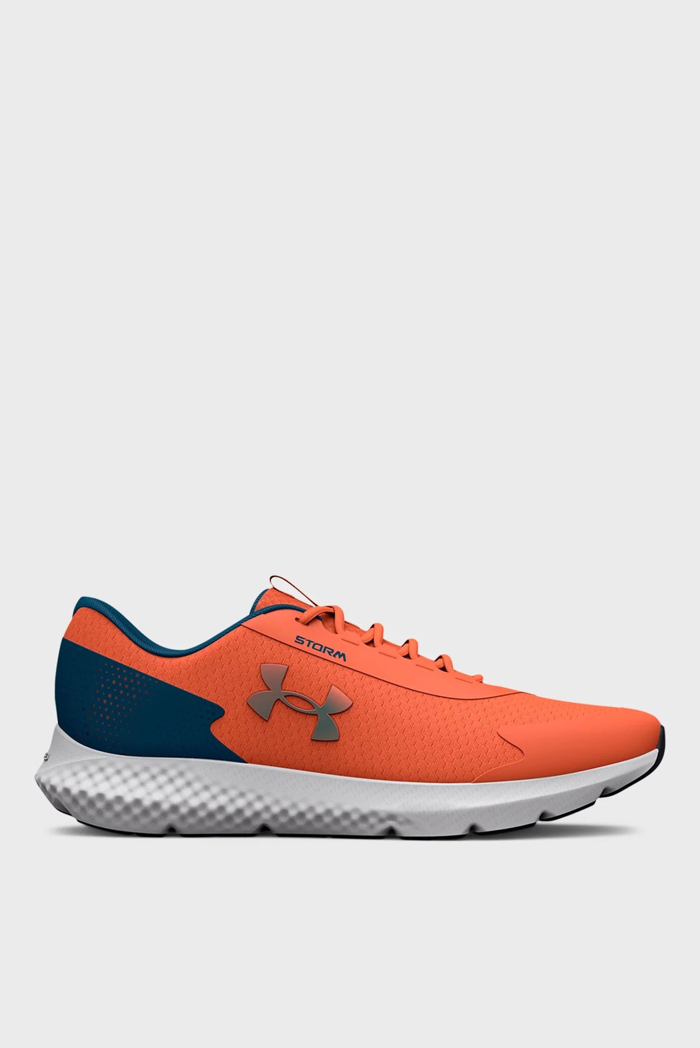 

Кроссовки мужские Under Armour UA Charged Rogue 3 Storm-ORG оранжевые 10.5 US, Оранжевый, UA Charged Rogue 3 Storm-ORG