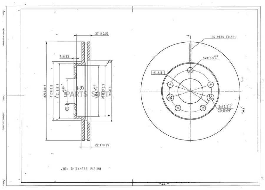 

Диск Тормозной Avantech 4020600q0m/ 4020600q1a/ 402061715r/ 402066300r AVANTECH арт. BR305