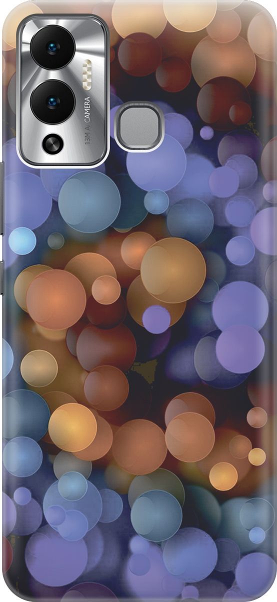 

Чехол на Infinix Hot 12 Play NFC "Сиренево-оранжевые шарики", Фиолетовый;оранжевый, 14652