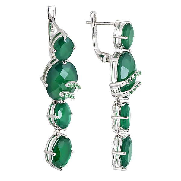 

Серьги из серебра с агатом Balex Jewellery 2410931683, 2410931683