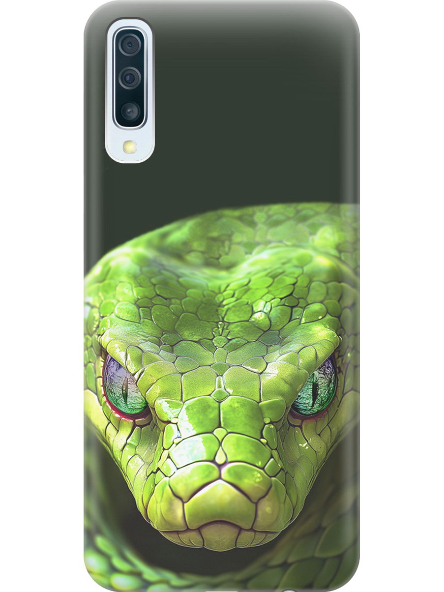 

Силиконовый чехол на Samsung Galaxy A50/A50s/A30s с принтом "Змея" прозрачный, Прозрачный;черный;зеленый, 720772213