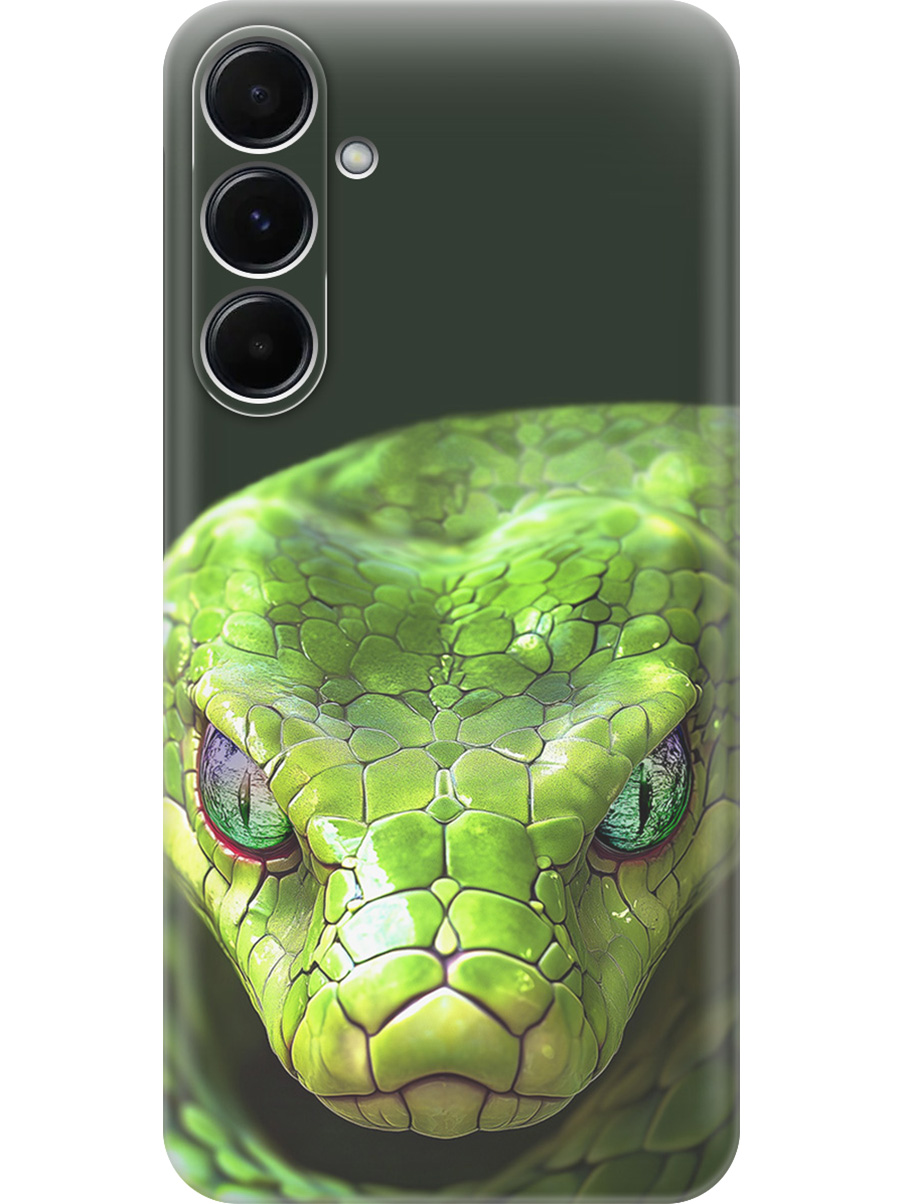 

Силиконовый чехол на Samsung Galaxy A35 с принтом "Змея" прозрачный, Прозрачный;черный;зеленый, 780484313