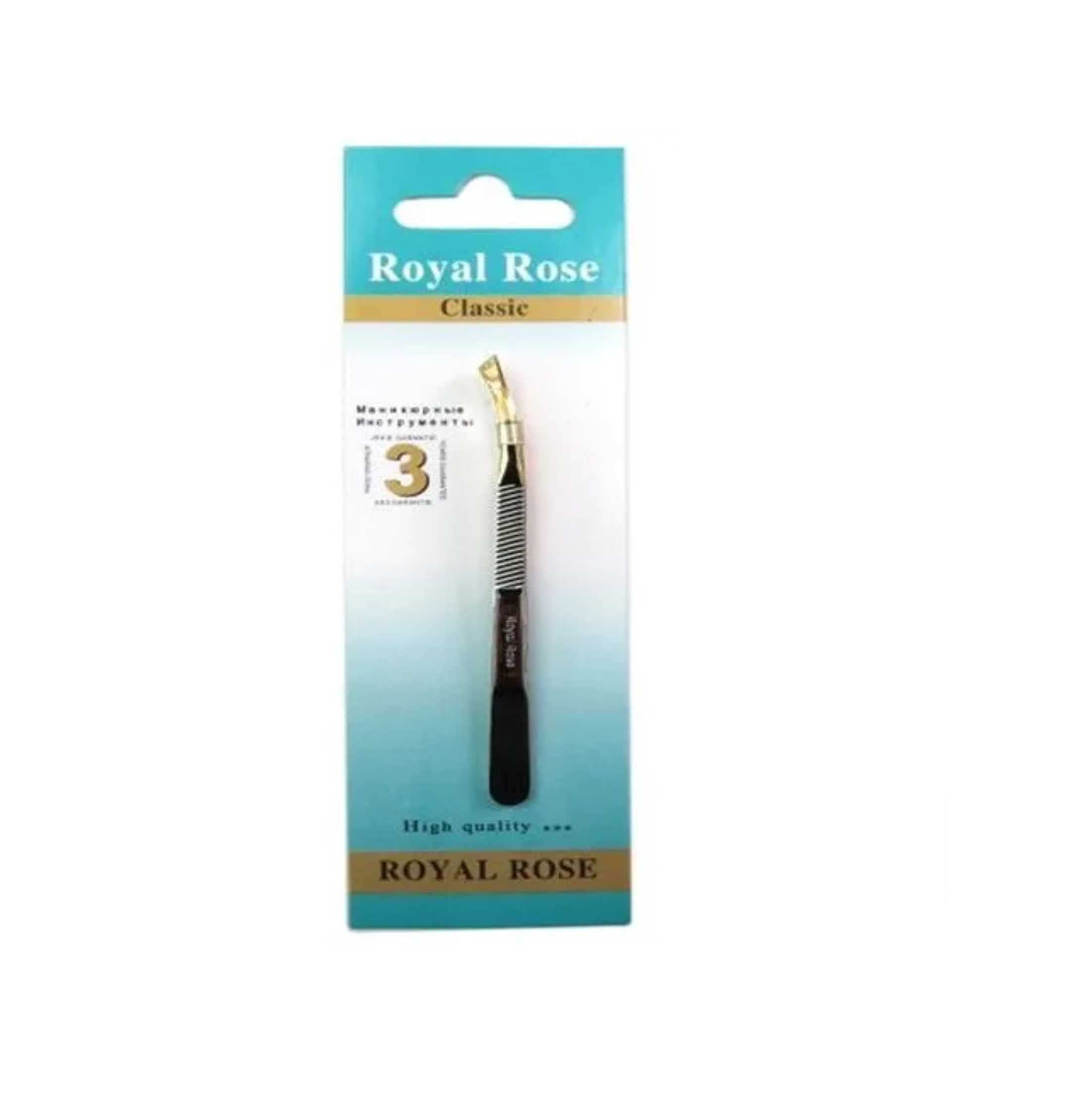 Пинцет Royal Rose для бровей скошенный пинцет скошенный mertz темный никель позолота 264