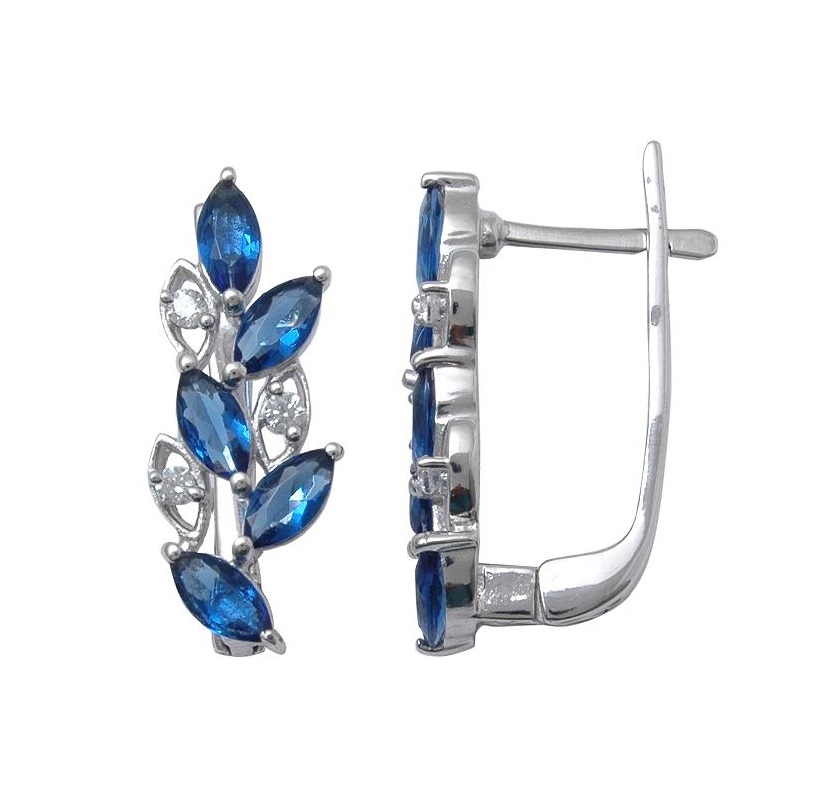 

Серьги из серебра с сапфиром Balex Jewellery 2410931526, 2410931526