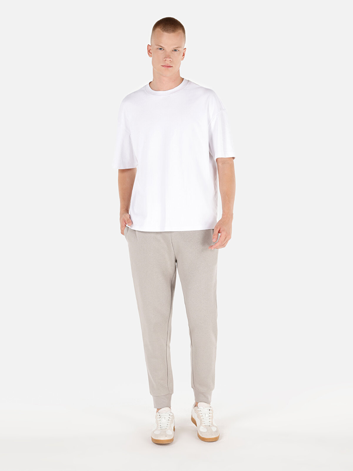 

Спортивные брюки мужские Colin's CL1059874 белые L, Белый, CL1059874