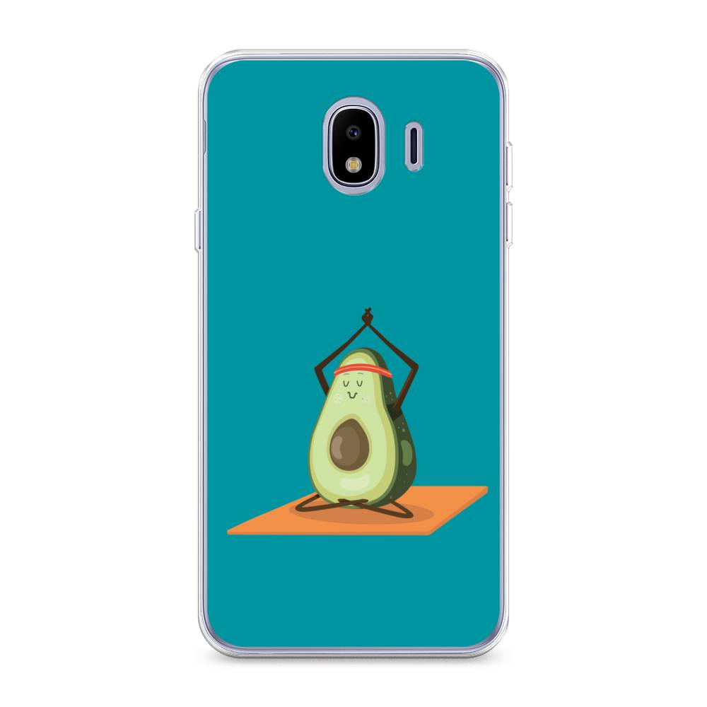 

Чехол на Samsung Galaxy J4 "Расслабься с авокадо", Голубой, 26450-6