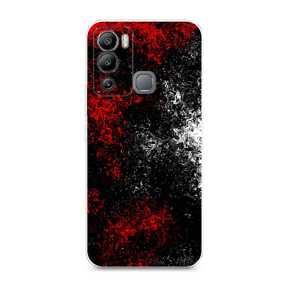 

Чехол для Infinix Hot 12i "Монотипия", Красный;черный;белый, 3101250-3