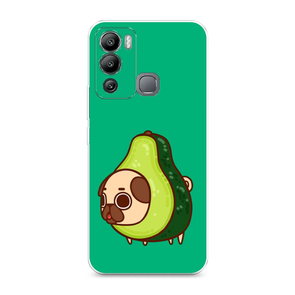 

Чехол для Infinix Hot 12i "Мопс авокадик", Зеленый, 3101250-1
