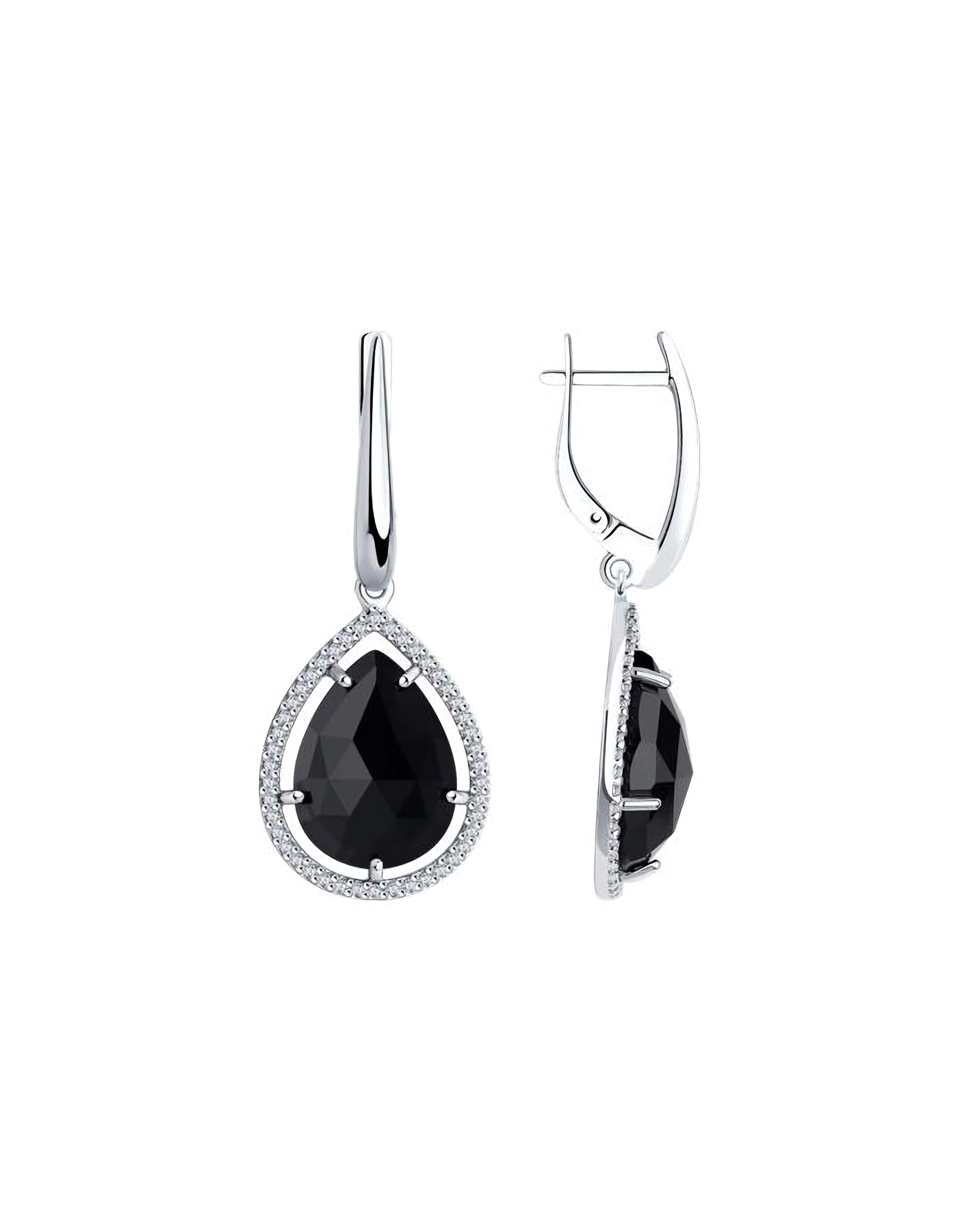 

Серьги подвески из серебра TEO MAORI 892022042, агат/фианит, 892022042