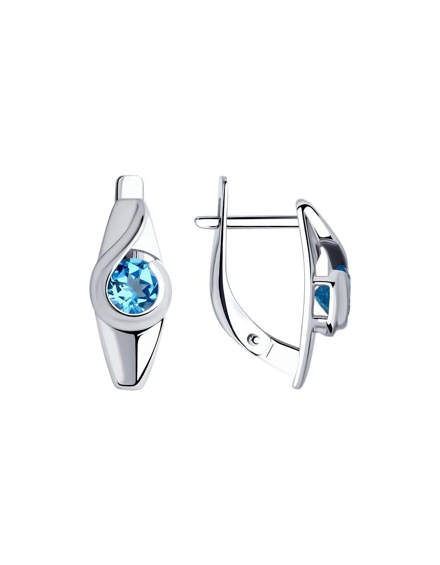 

Серьги из серебра TEO MAORI 892021997, топаз, 892021997