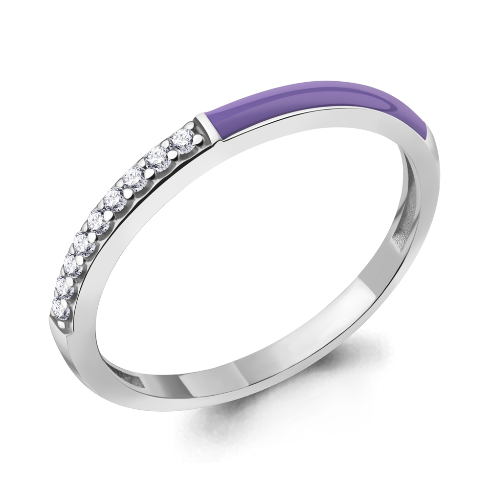 

Кольцо из серебра с фианитом\эмалью Aquamarine Aquamarine 67809А_925_р р, 67809А_925_р