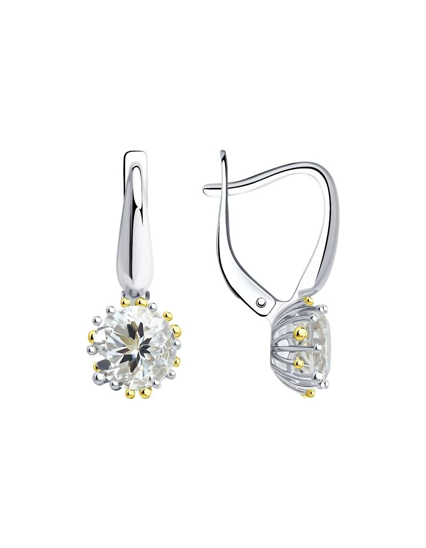 

Серьги из серебра TEO MAORI 892021914, горный хрусталь, 892021914
