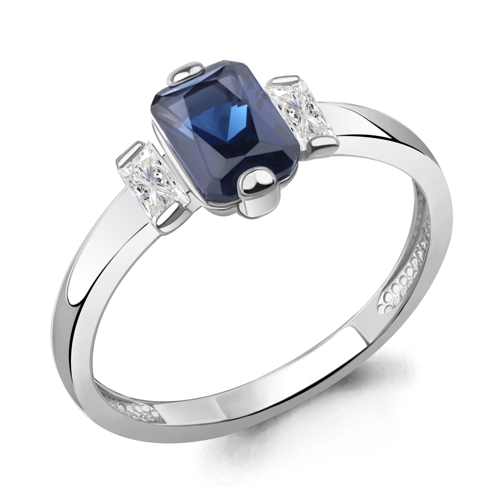 

Кольцо из серебра с фианитом Aquamarine Aquamarine 67806Н_925_р р. 18, 67806Н_925_р