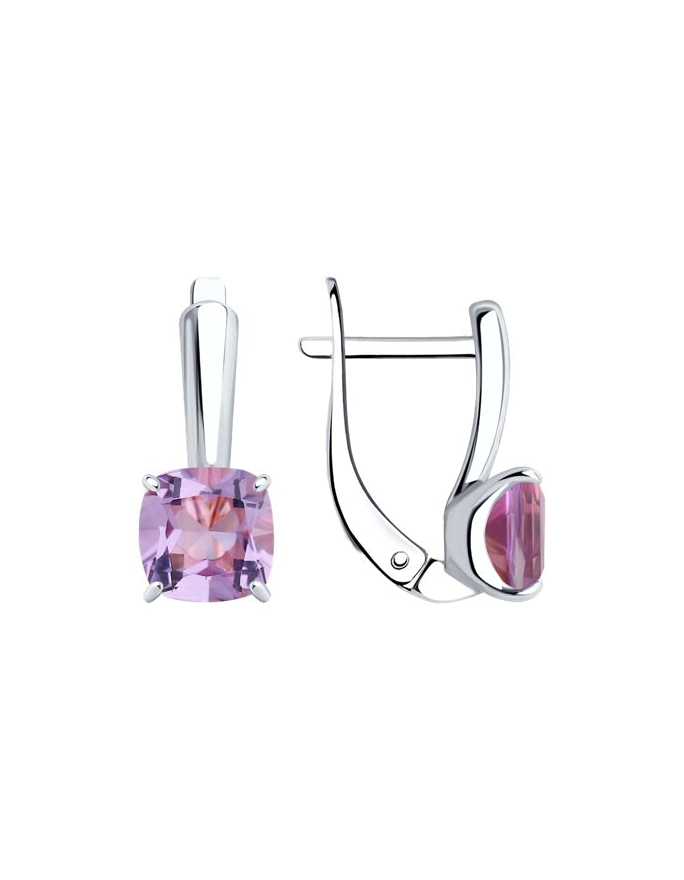

Серьги из серебра TEO MAORI 892021399, аметист, 892021399