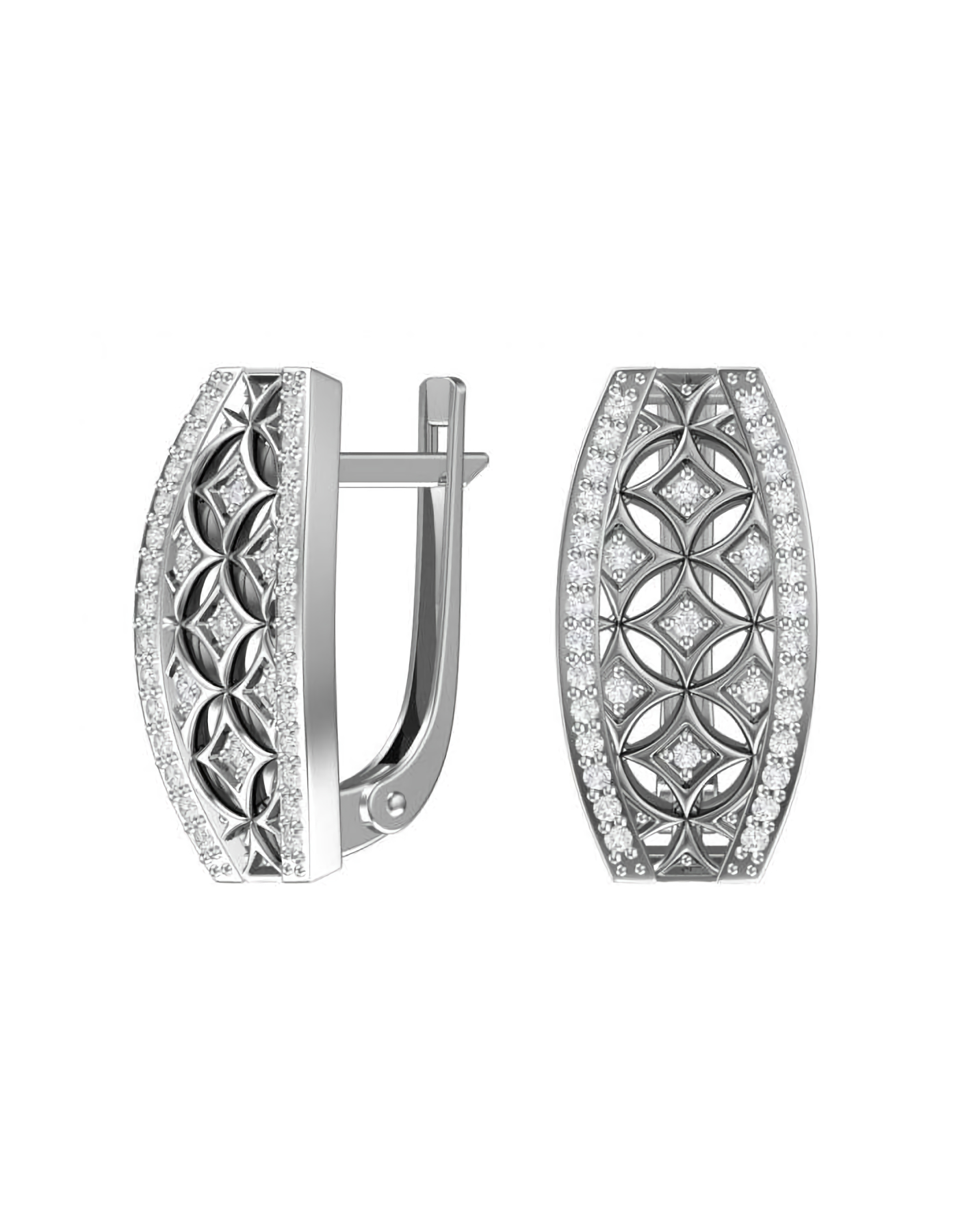 

Серьги из серебра TEO MAORI 82101342-00775, фианит, 82101342-00775