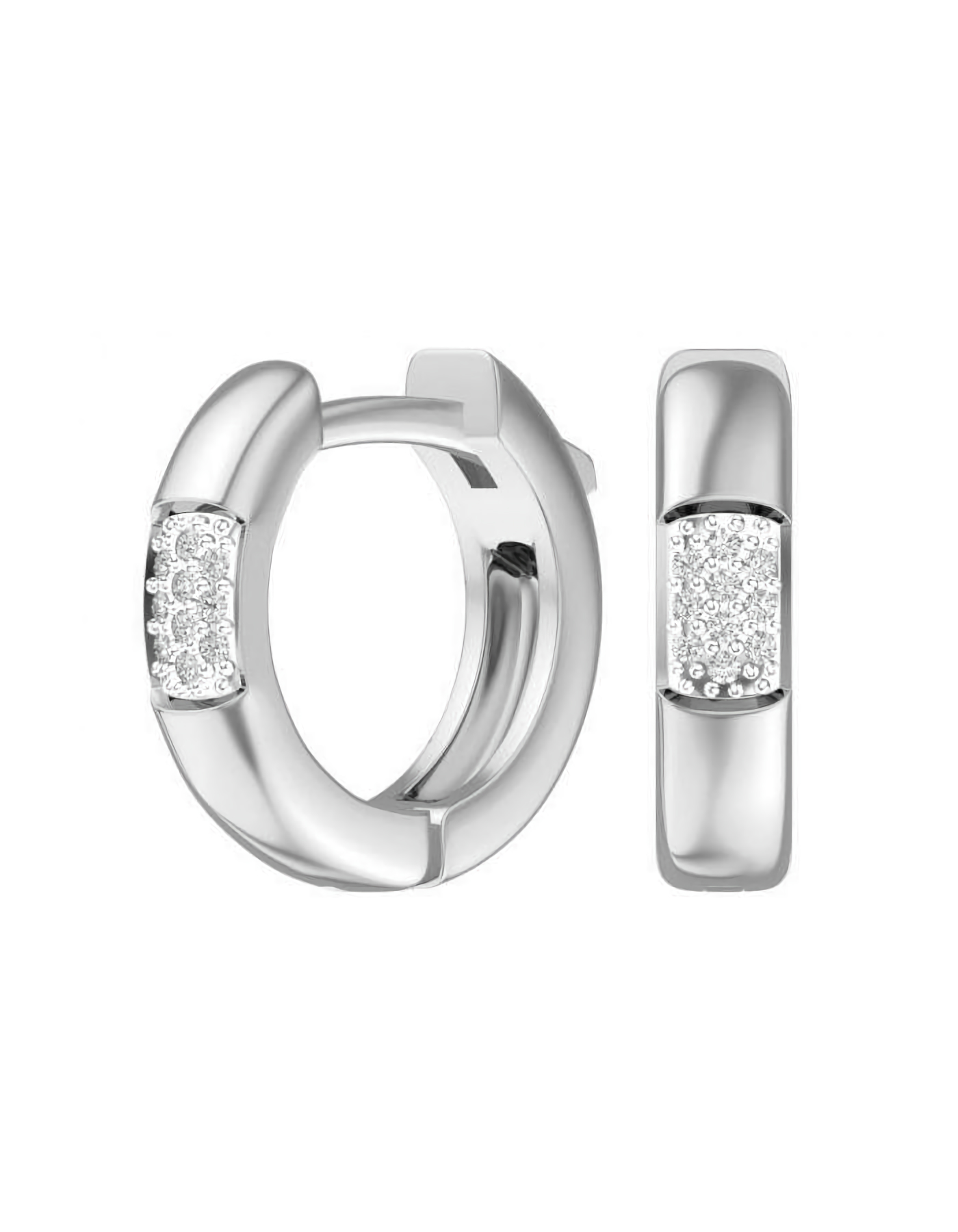 

Серьги конго из серебра TEO MAORI 82101313-00775, фианит, 82101313-00775