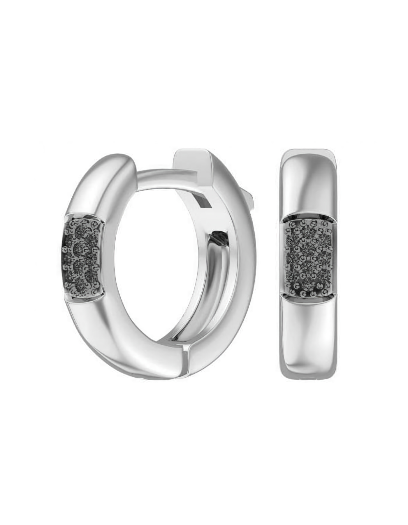 

Серьги конго из серебра TEO MAORI 82101313-00205, фианит, 82101313-00205