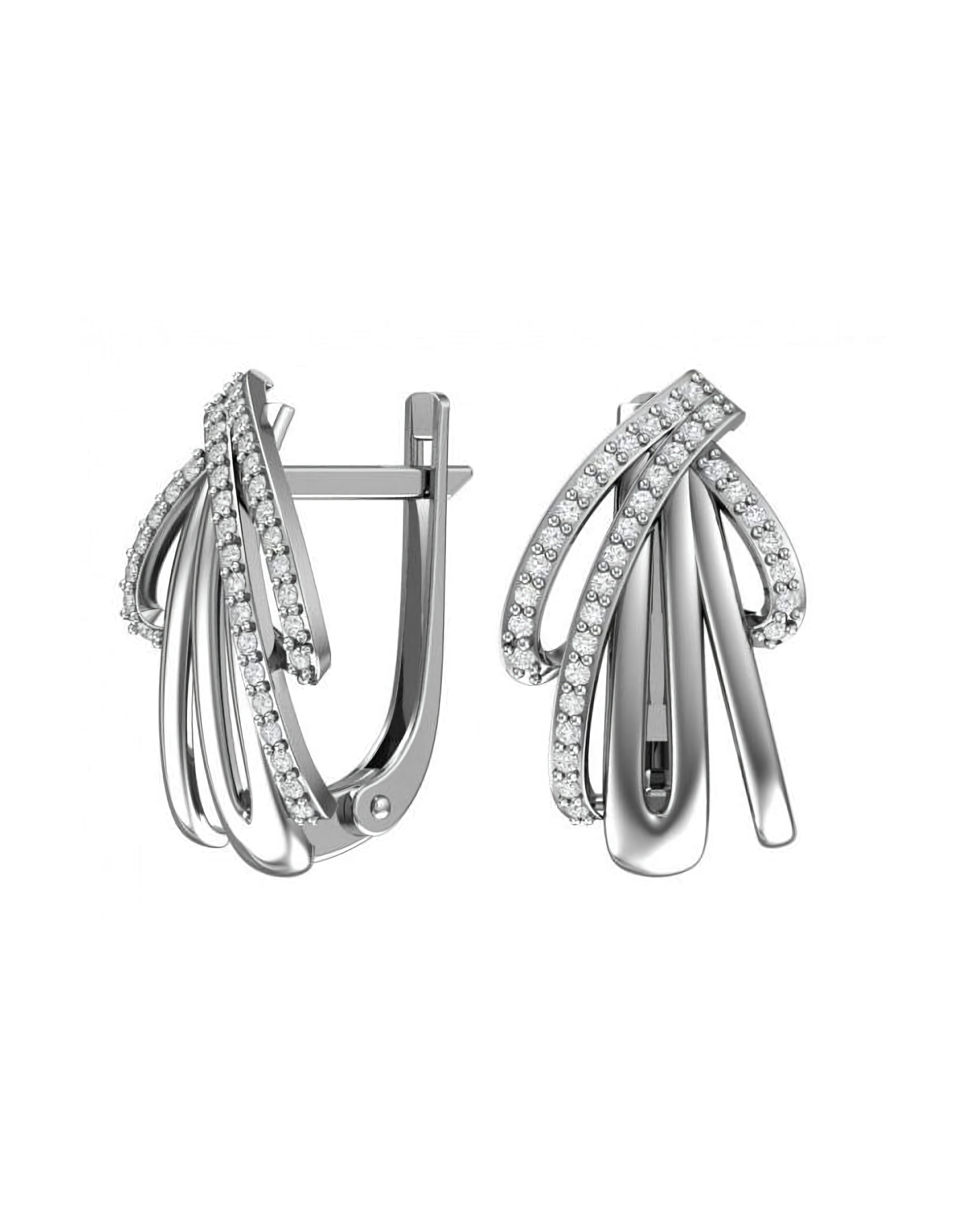 

Серьги из серебра TEO MAORI 82101092-00775, фианит, 82101092-00775