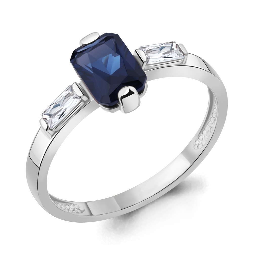 

Кольцо из серебра с фианитом Aquamarine Aquamarine 67804Н_925_р р, 67804Н_925_р