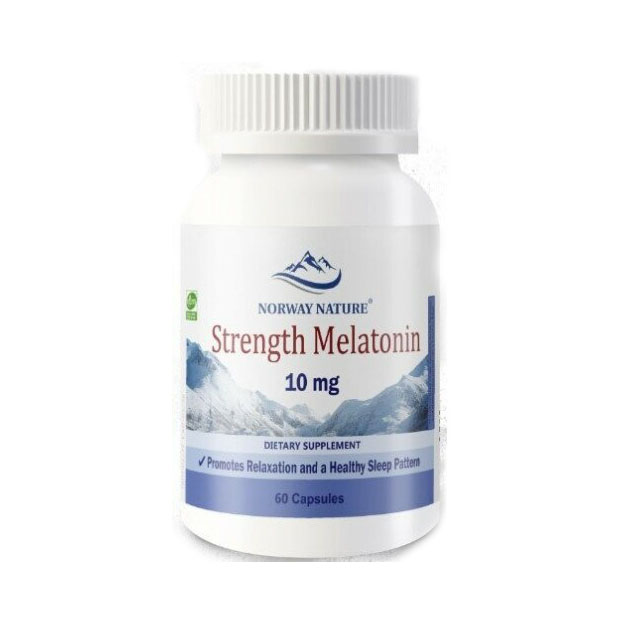 

Norway Nature, Melatonin 10 mg, 60 капсул / Мелатонин 10 мг / для сна / снотворное