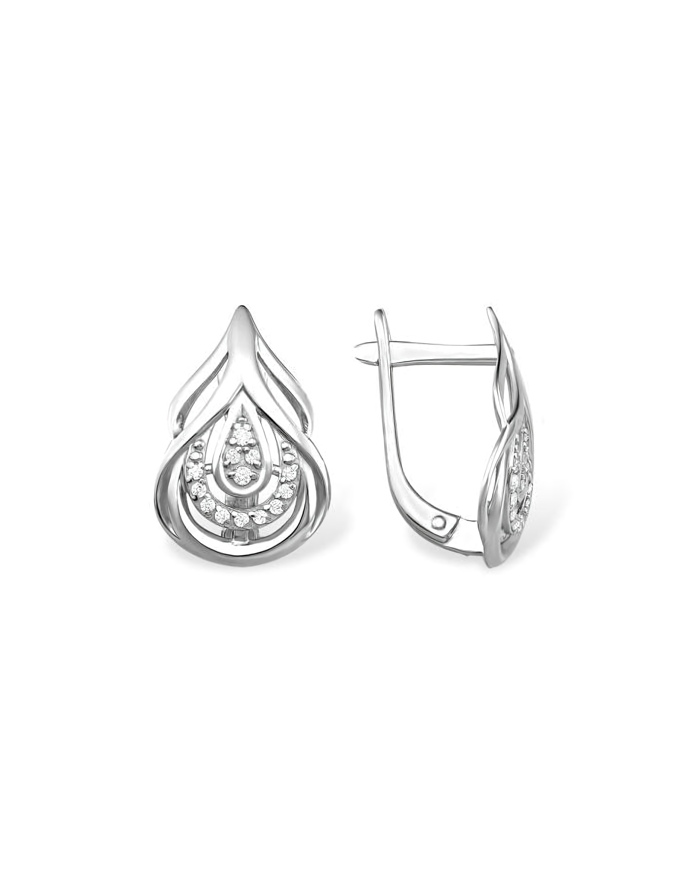 

Серьги из серебра TEO MAORI 81210019341, фианит, 81210019341