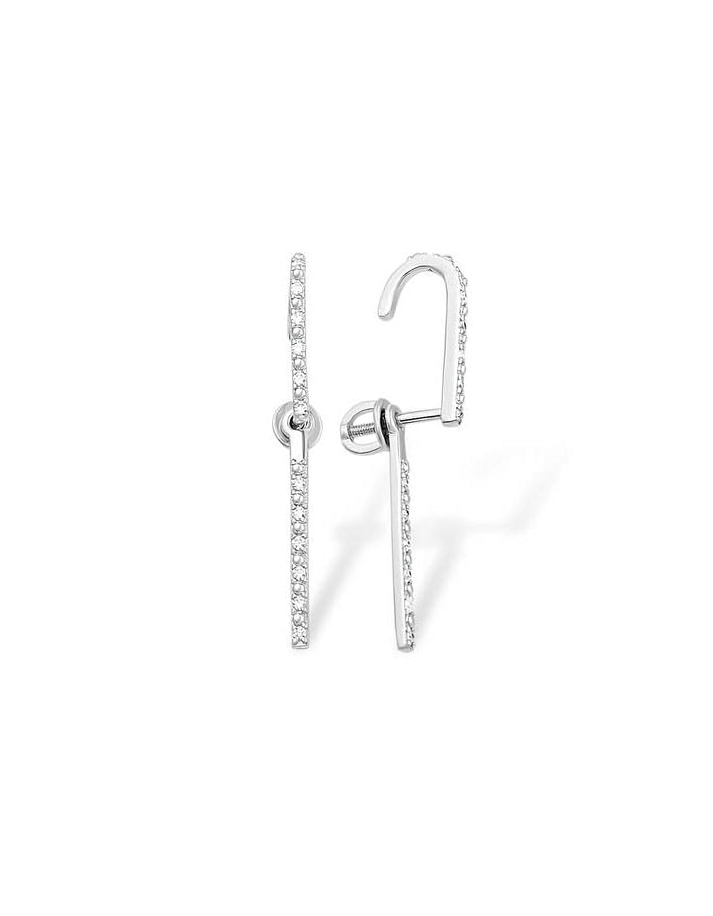 

Серьги пусеты из серебра TEO MAORI 81210018183-501, фианит, 81210018183-501