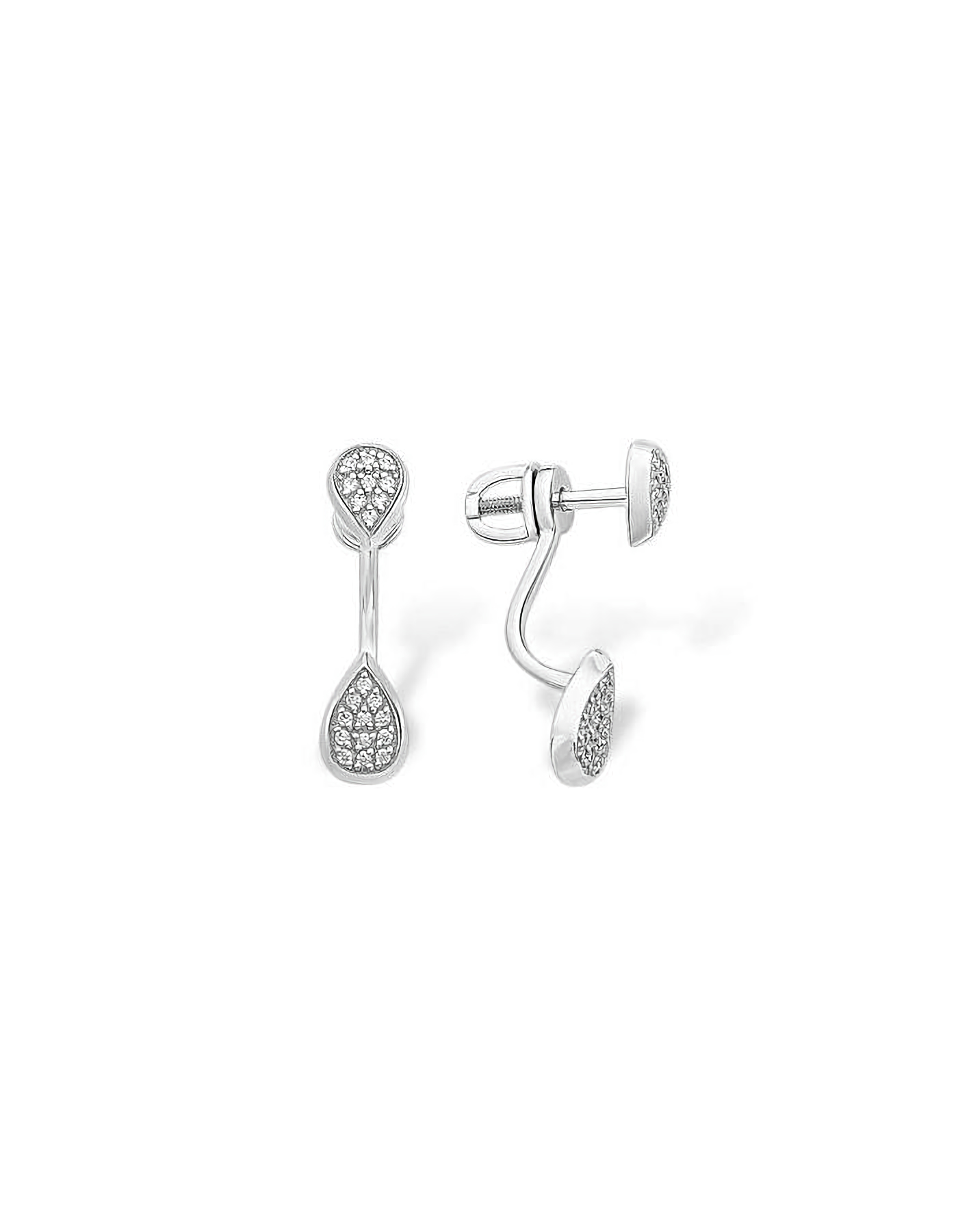 

Серьги пусеты из серебра TEO MAORI 81210018104-501, фианит, 81210018104-501