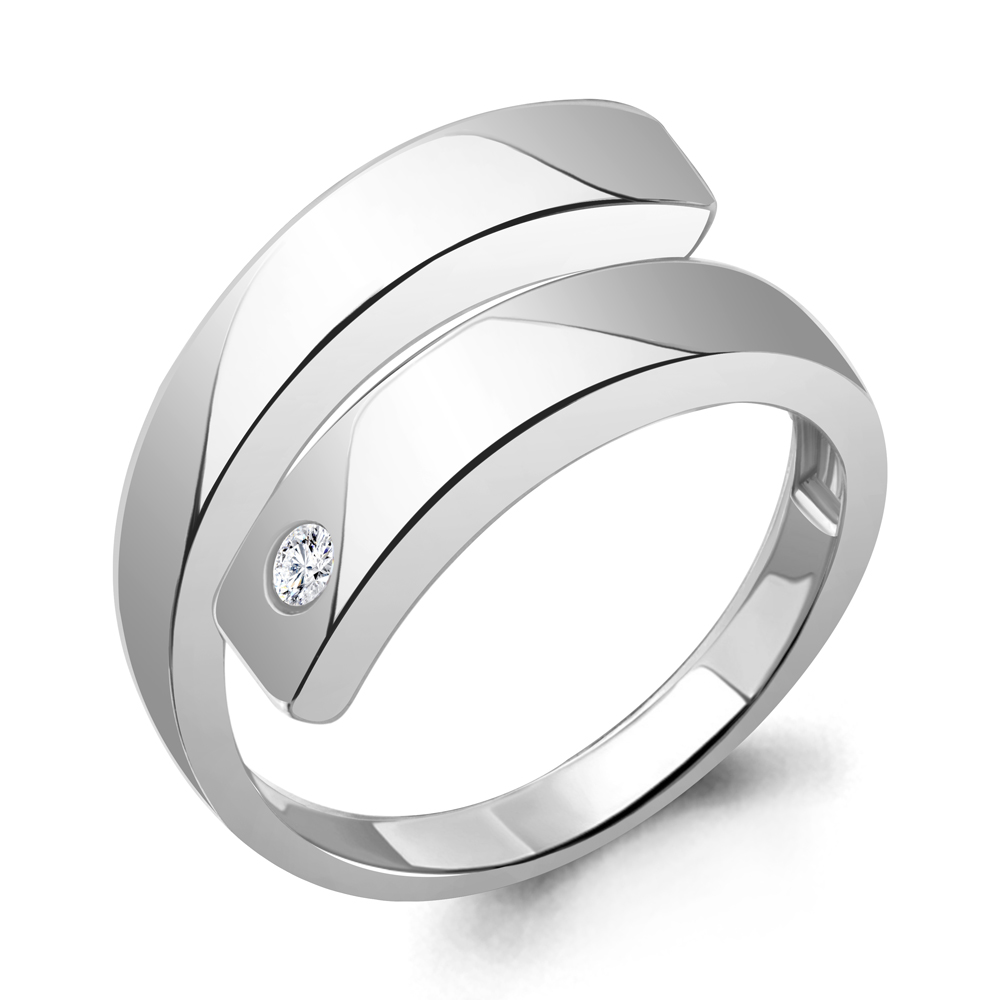 

Кольцо из серебра с фианитом Aquamarine Aquamarine 67801А_925_р р. 20, 67801А_925_р