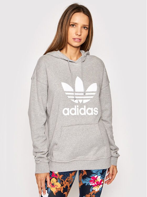 

Худи женское Adidas 0000208118668 серое 32 EU, Серый, 0000208118668