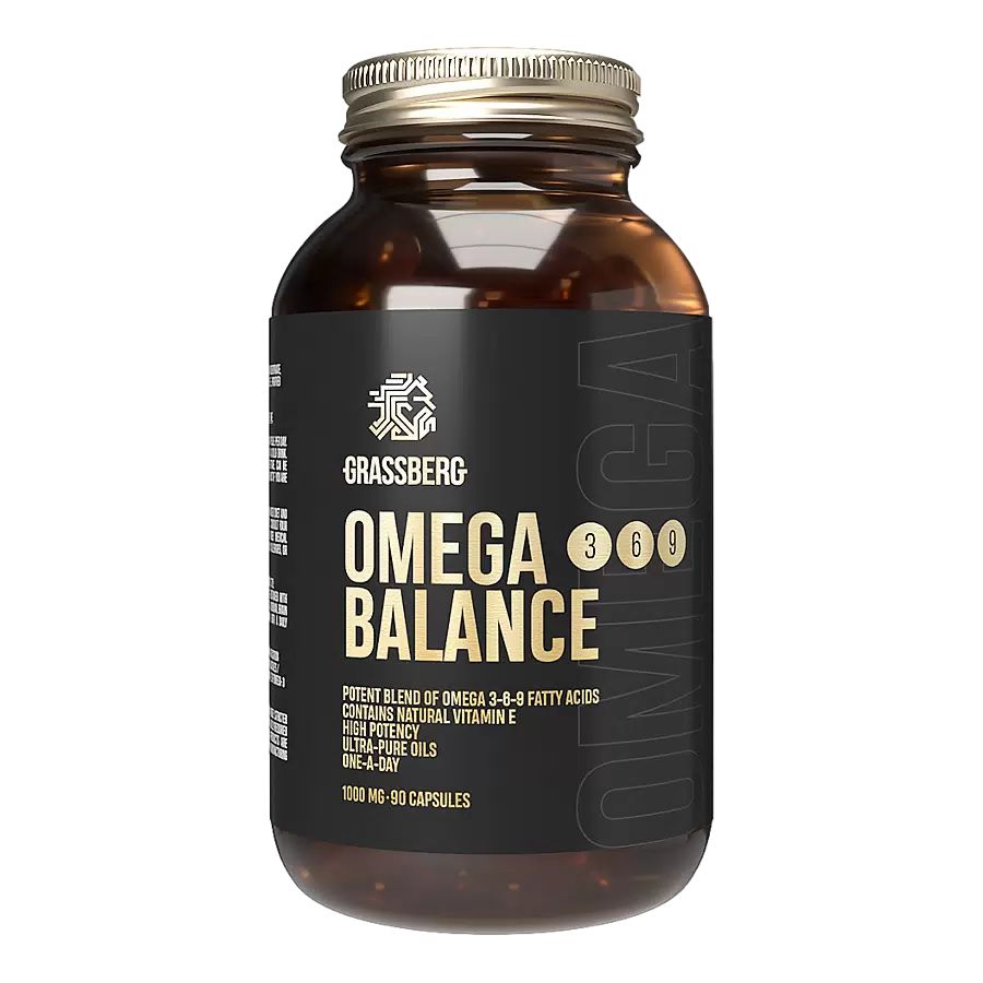 Grassberg Omega Balance 3-6-9 1000 mg - 90 капсул