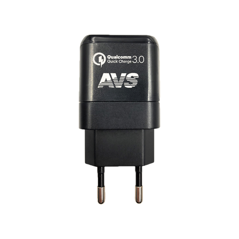 фото Сетевое зарядное устройство avs 1 порт ut-713 quick charge (1.5-3a)