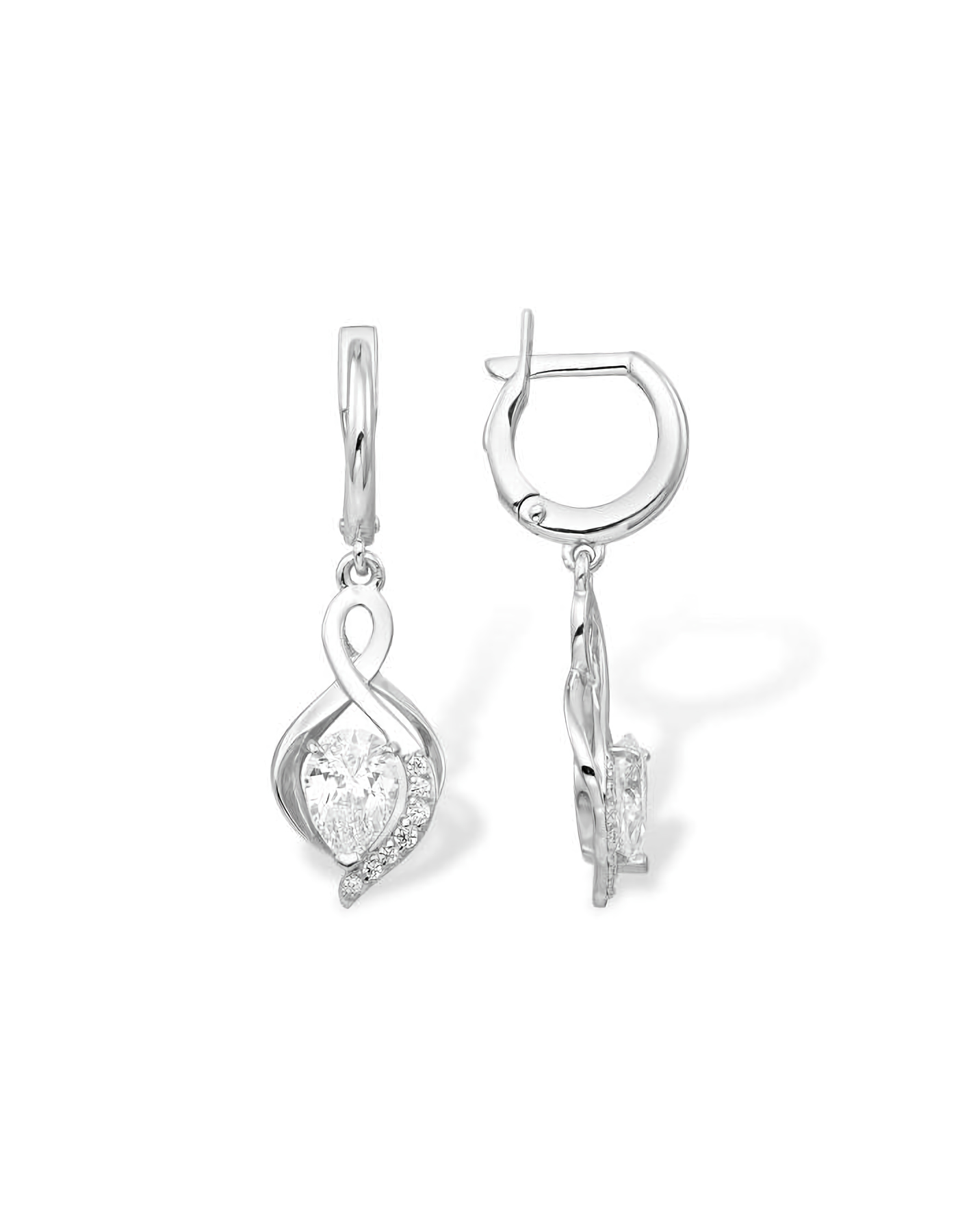 

Серьги подвески из серебра TEO MAORI 812100112239, фианит, 812100112239