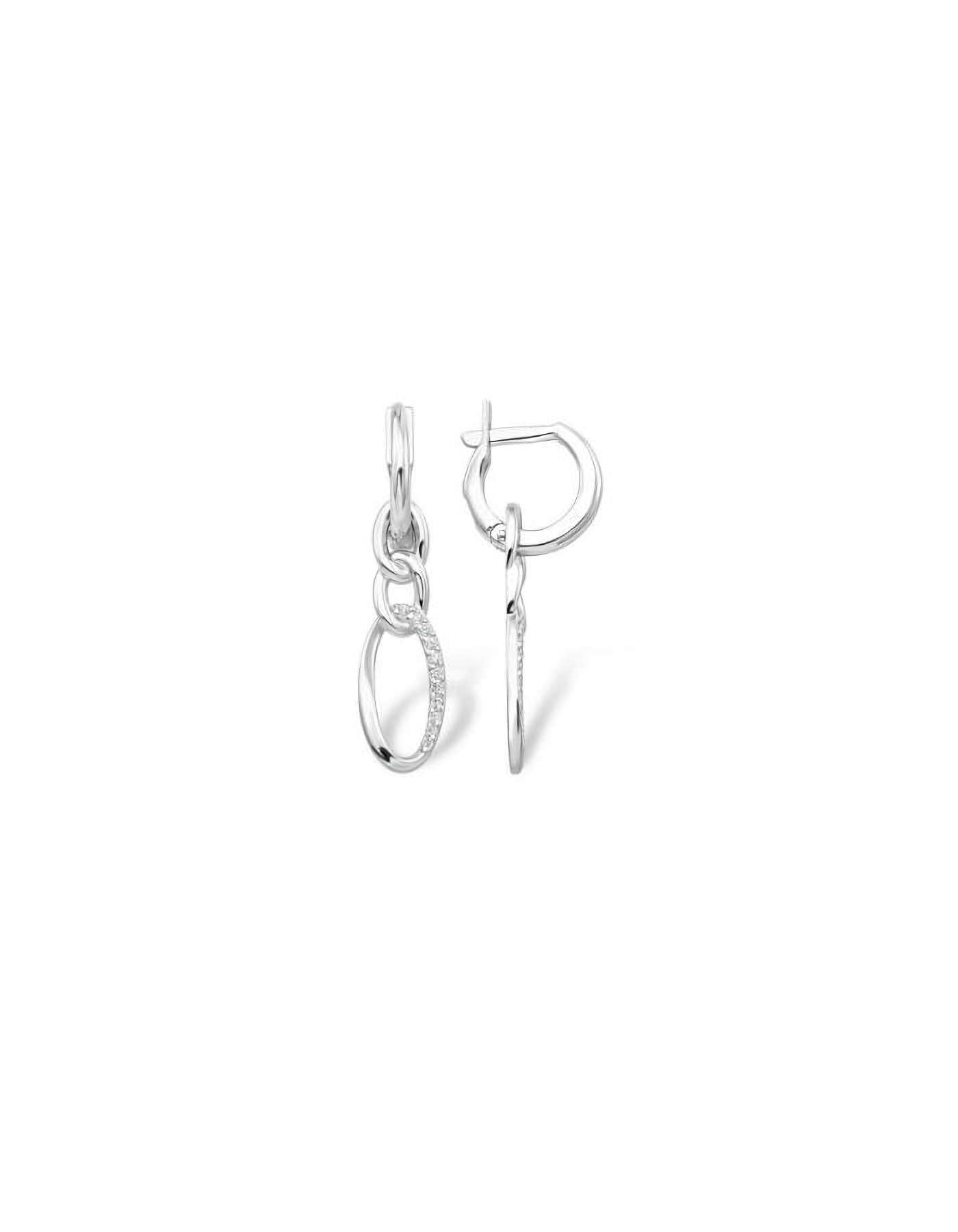 

Серьги подвески из серебра TEO MAORI 812100112186, фианит, 812100112186