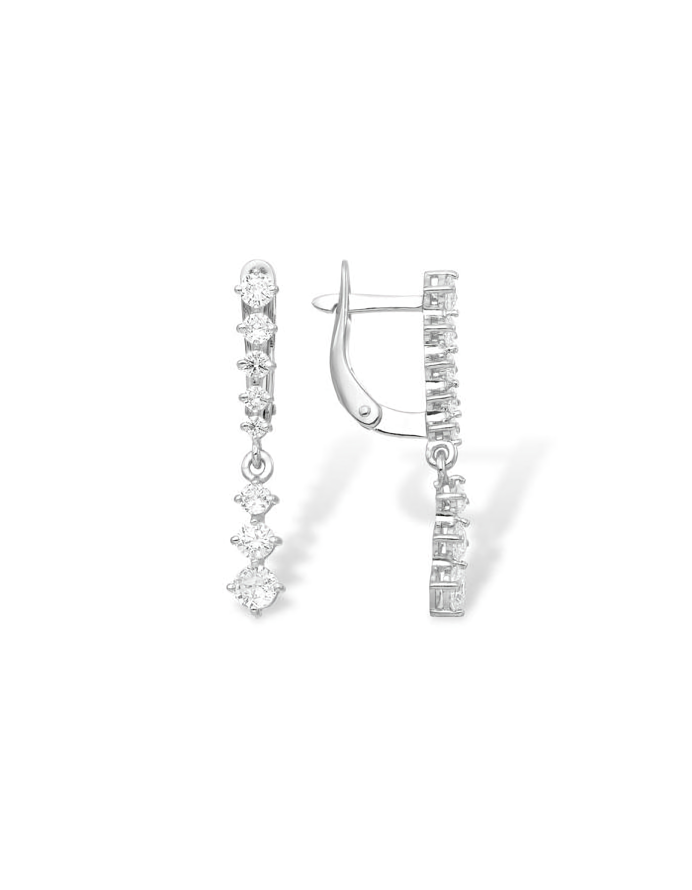 

Серьги подвески из серебра TEO MAORI 812100112040, фианит, 812100112040