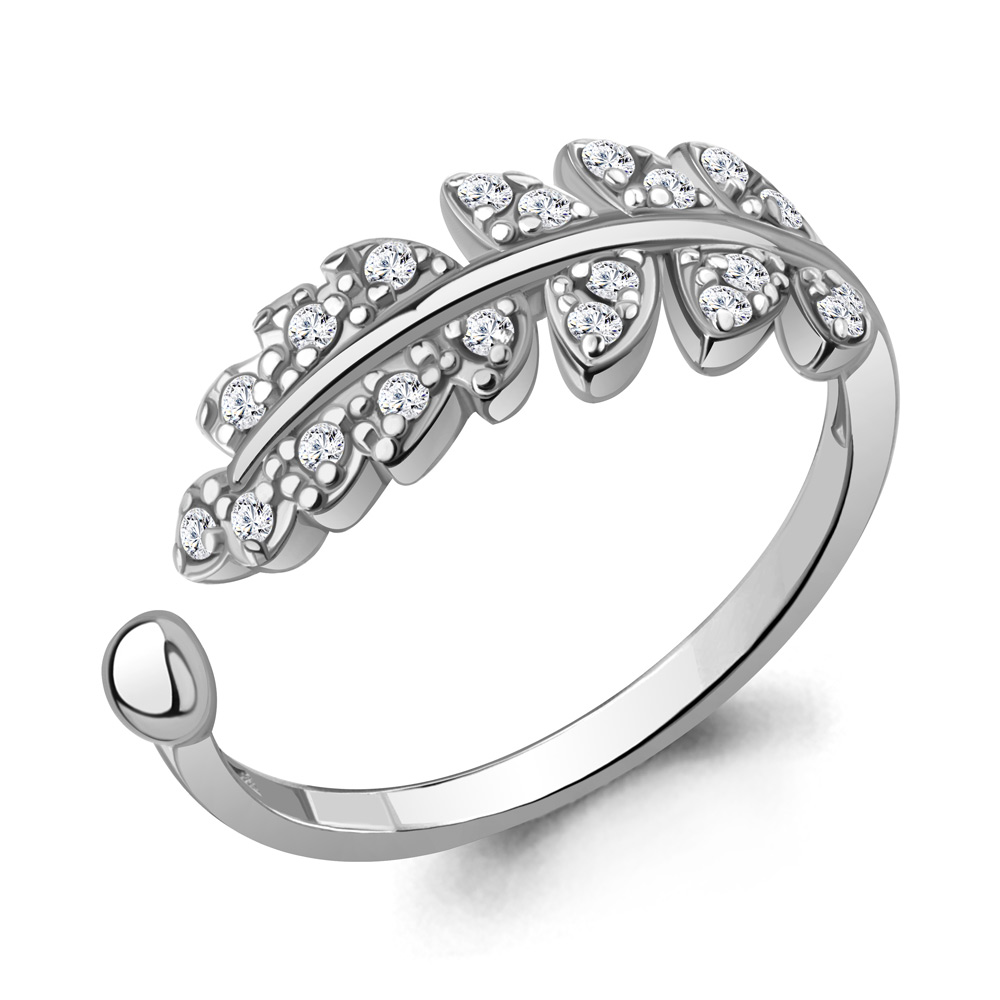 

Кольцо из серебра с фианитом Aquamarine Aquamarine 67800А_925_р р. 18, 67800А_925_р