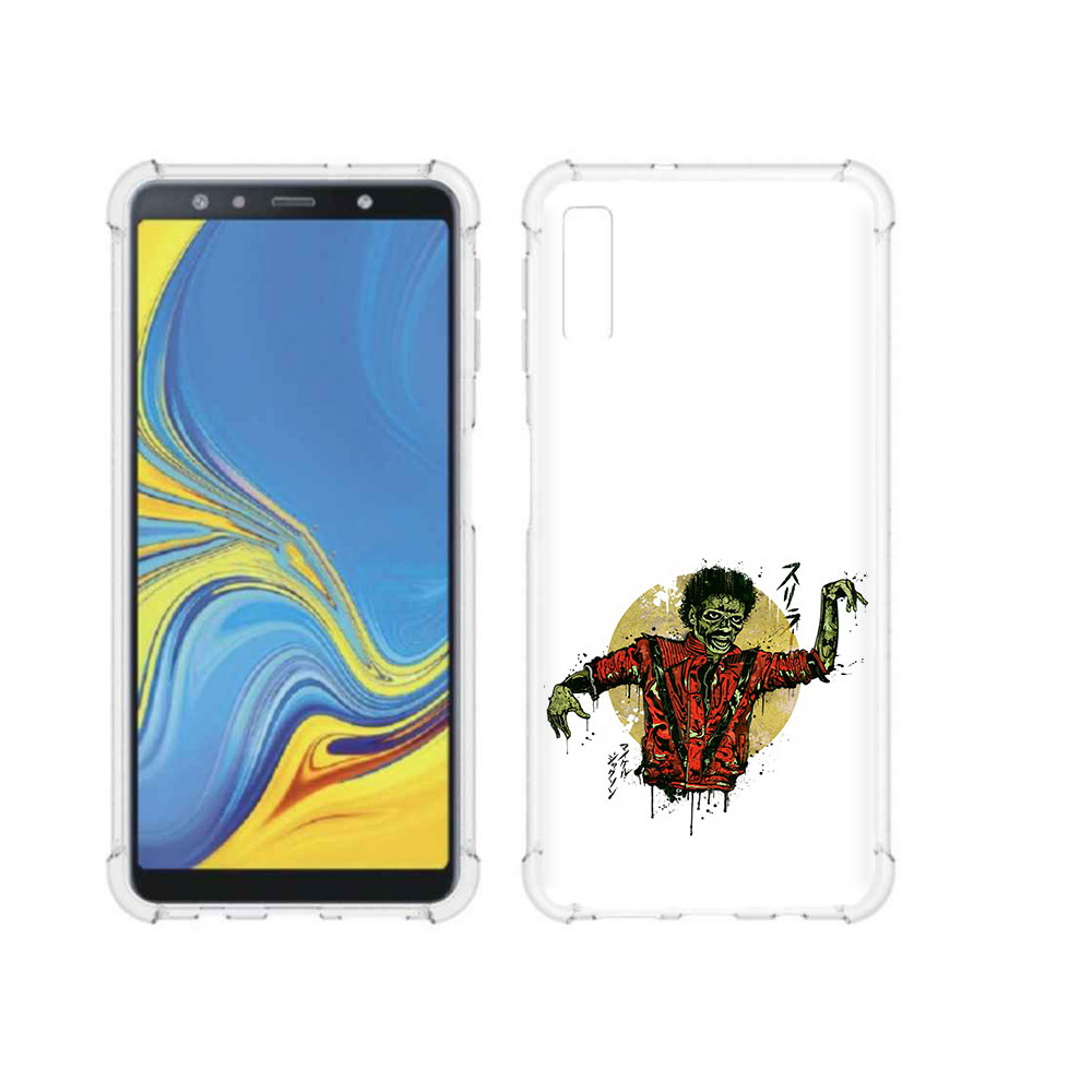 

Чехол MyPads Tocco для Samsung Galaxy A7 (2018) Зомби (PT95255.558.89), Прозрачный, Tocco