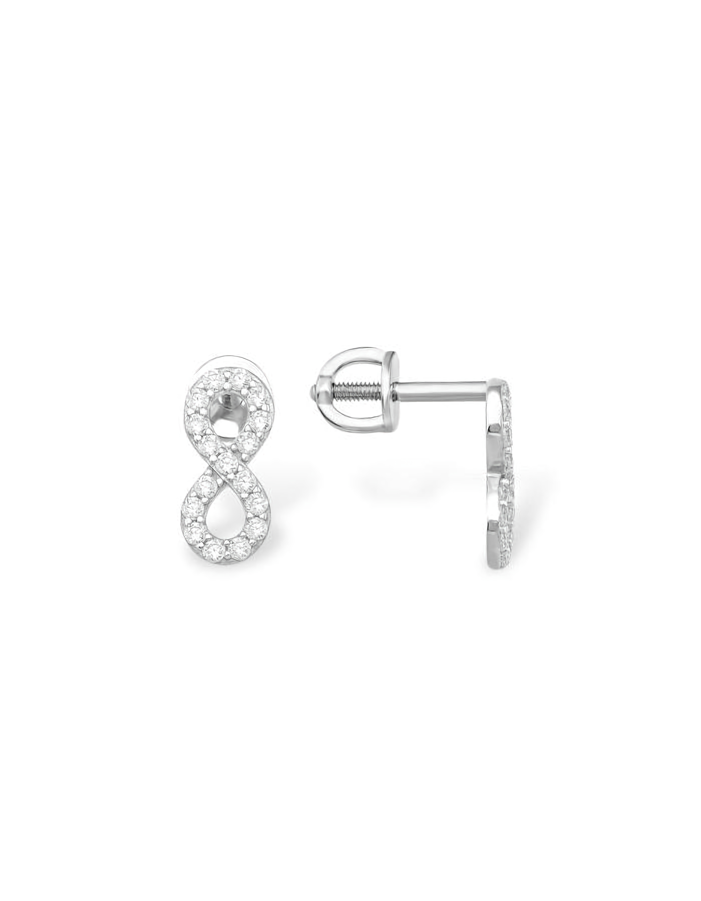 

Серьги пусеты из серебра TEO MAORI 812100111593-501, фианит, 812100111593-501