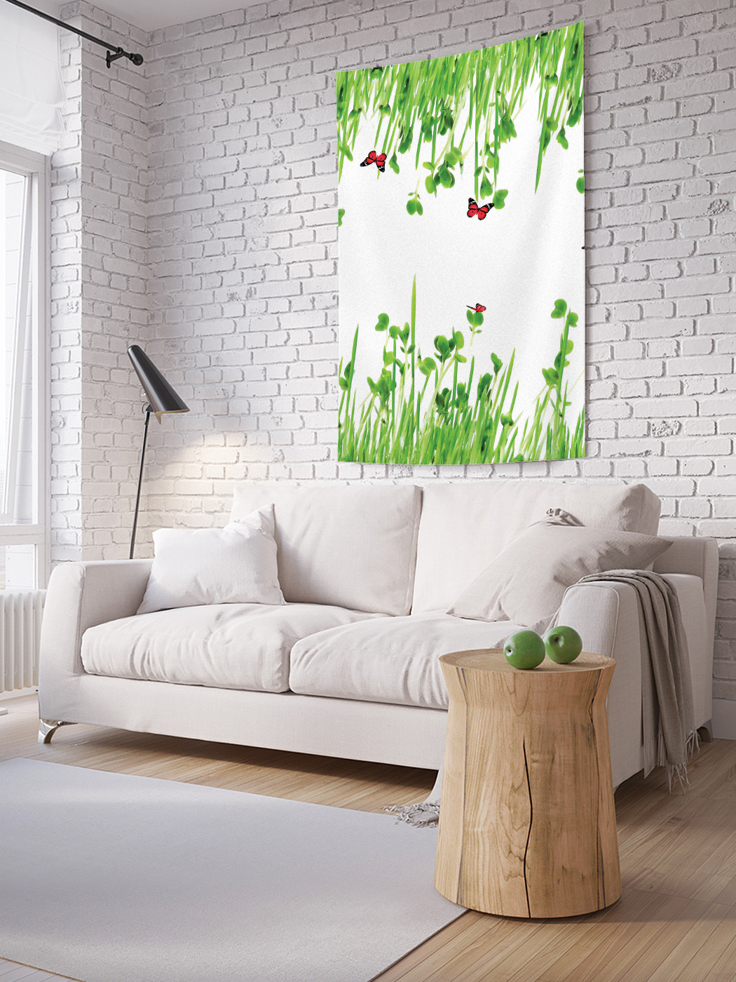 

Вертикальное фотопанно на стену JoyArty Травянистое зазеркалье 150x200 см, Травянистое зазеркалье