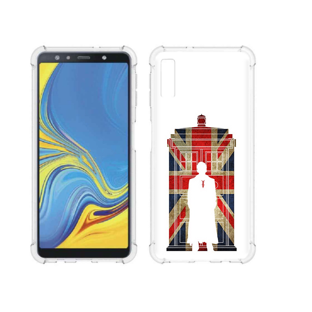 

Чехол MyPads Tocco для Samsung Galaxy A7 (2018) шерлок холмс (PT95255.558.699), Прозрачный, Tocco