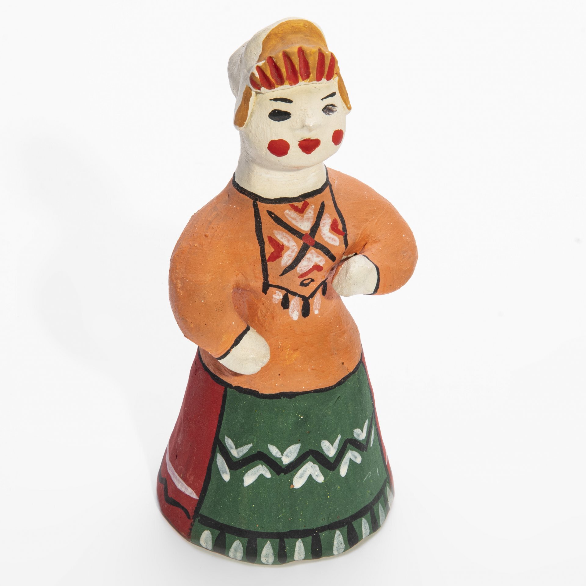 

Каргопольская глиняная игрушка, ручная роспись, СССР, 1970-1990 гг.