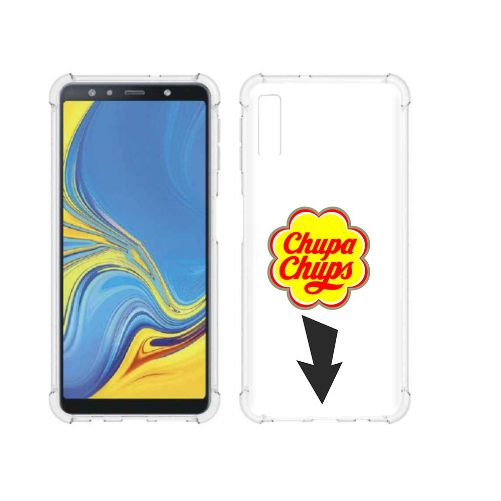 

Чехол MyPads Tocco для Samsung Galaxy A7 (2018) чупа чупс (PT95255.558.694), Прозрачный, Tocco