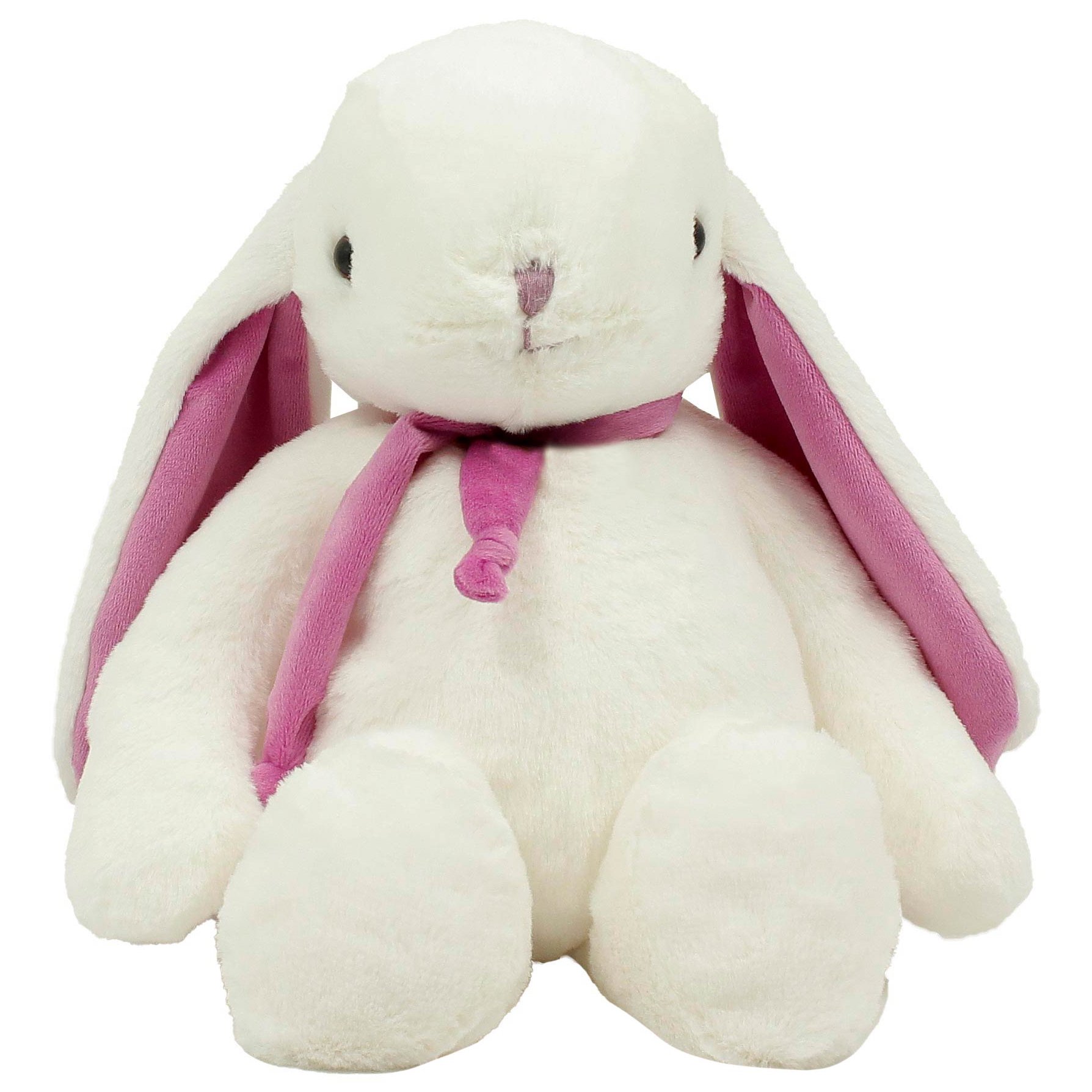 Мягкая игрушка Lapkin Кролик 38 см белый фиолетовый мягкая игрушка lapkin кролик 60 см серый фиолетовый at365056