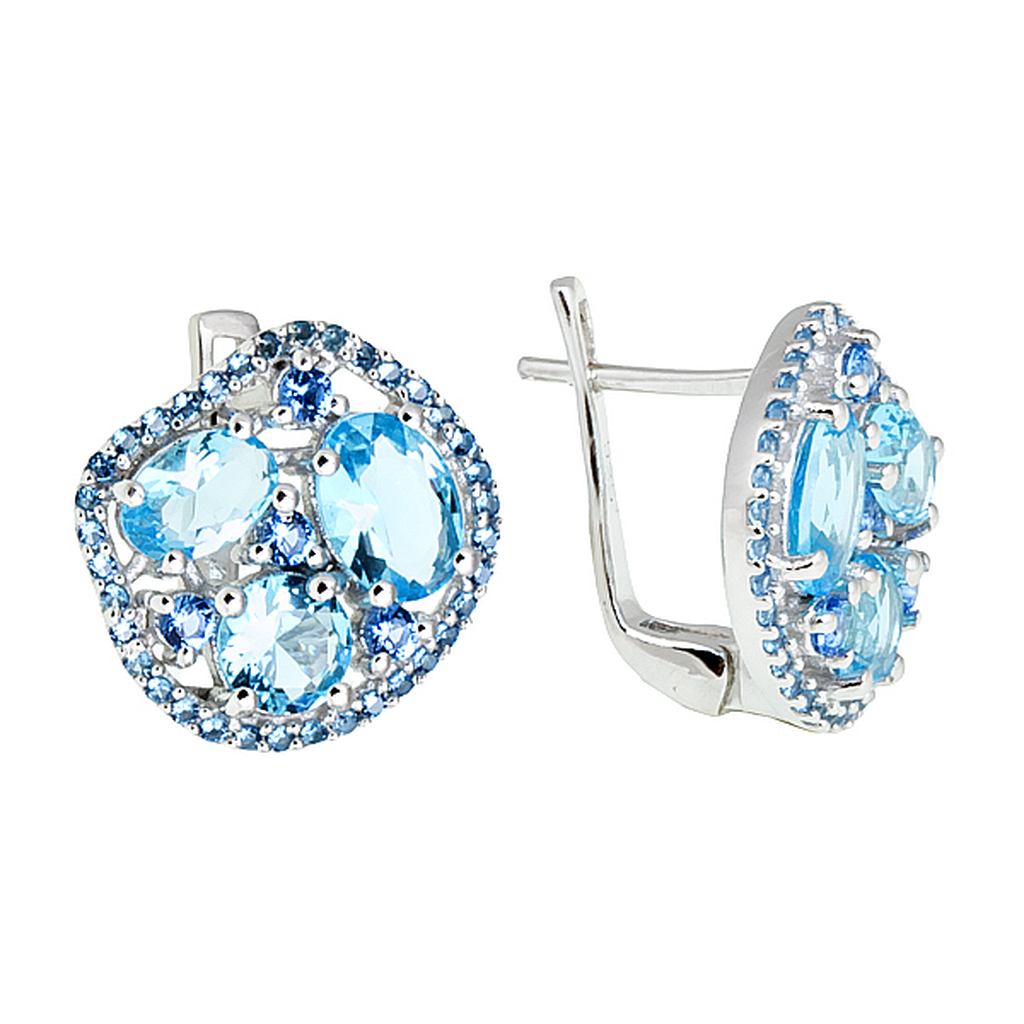 

Серьги из серебра с топазом Balex Jewellery 2410931716, 2410931716
