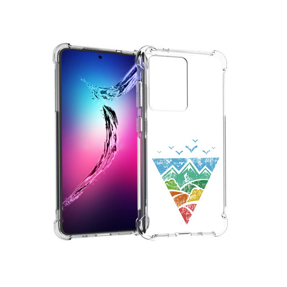 

Чехол MyPads Tocco для Samsung Galaxy S20+ Лес земля море чайки (PT141343.495.105), Прозрачный, Tocco
